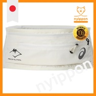 ASICS FUJITRAIL Running Belt 3013B259 Unisex Adult Size L, 101 (Cream)