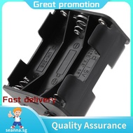 Double Side Spring 6 x 1.5 V AA Battery Holder Case Box Black