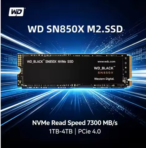 Original Western Digital SN850X WD 1TB Solid State Drive 2TB NVMe PCIe Gen 4.0 M.2 2280 SSD 7300MB/s