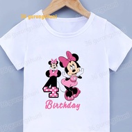 Baby Short Sleeve summer clothing Kids t shirt for girls clothes Minnie Mickey Mouse children tshirt