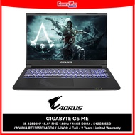 GIGABYTE G5 ME (BLACK/15.6 FHD 144HZ/I5-12500H/8GB/512GB/RTX3050TI 4GD6/W11/2Y) GAMING LAPTOP + FREE
