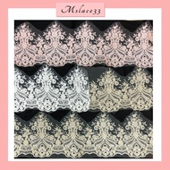 [ R-005 ] Trimming Border Lace Pengantin/Renda Baju/ Lace Baju Nikah Meter / Lace Cantik