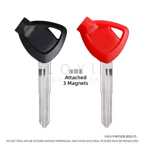 1Pcs Blank Key Motorcycle Replace Uncut Magnet Keys For SUZUKI AN200 AN250 AN400 AN650 Burgman AN 12