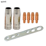 QUIM For MB25 25AK MIG Welding Torch Contact Tips 0 8mm M6 Tips Holder Gas Nozzle Shield Cup Wrench 