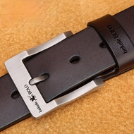 Men Belt Cowhide Belt Two-Layer Cowhide/Extended Belt Casual Belt