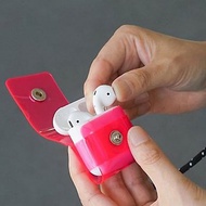 Sallies AirPods Case透視感藍芽耳機保護套(粉紅)