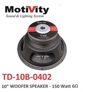 Motivity 10 Inch Woofer Speaker 150W 6 Ohm TD-10B-0402 (1Unit)