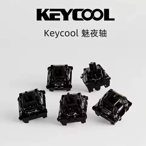 KEYCOOL Charmed Night Silent Switch 5 Pin Linear 45g Black transparent RGB MX LY Mute Switches Mecha