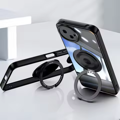 Metal Magnetic TPU Case For Sharp Aquos wish 4 Wireless Charger Holder Cover 360° Anti-knock Cases F