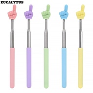 EUCALYTUSS Teaching Pointer, Finger Design Telescopic Rod Finger Reading Sticks, Professional Stainl