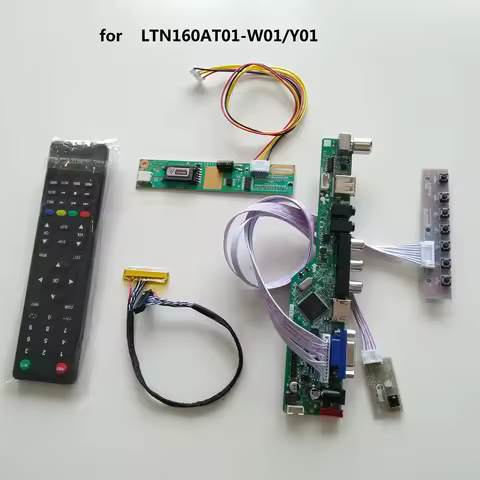 TV controller board kit HDMI-compatible VGA AV USB AD Board For LTN160AT01 LTN160AT01-W01 LTN160AT01