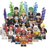 One Piece Building Block Doll Three Swords Sauron Four Emperor Luffy Big Bear Raleigh Sanji Sabo Ass