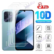 POCO C85 4G 3Pcs Tempered Glass Screen Protector For Poco C85 PocoC85 4G 2025 Transparent Clear Prot