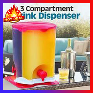 3 compartment drink dispenser - inlandmulti