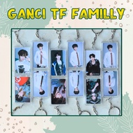 GANTUNGAN TF Family Generation Keychain Clear Acrylic Fans