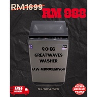 TOSHIBA 9.0KG TOP LOAD GREATWAVES WASHER