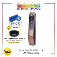 Yale YMI70 Red Gold Digital Handle Door Lock (FREE DDV1)