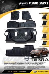 NISSAN TERRA 2018 SHARK Floorliner Deep Dish Matting  (1st-3rd row+cargo tray) ( Nissan Terra Access