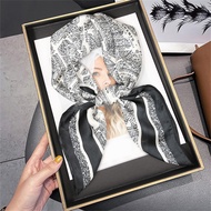 Imitation Silk Square Scarf 68cm(27inch)/45g Women Multi-function Hair Band Accessories 1pcs WJ1026-