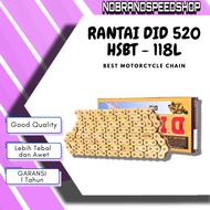 Motorcycle Chain gold willwood Thick 520h Long 130l rante tiger r25 mt25 z250 crf ninja er6 ninja250