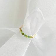 橄欖石與串珠戒指 / 能量石 / 14KGF / 天然石 /寶石 / 橄欖石 / 戒指