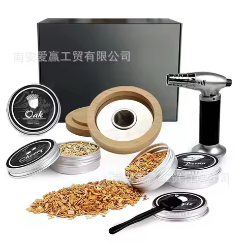 Whiskey Cocktail Smoker Set, Different Flavors of Smoker, Smoker, Sawdust, Gift Box