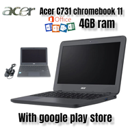 LAPTOP ACER C731  CHROMEBOOK WITH PLAYSTORE 4GB RAM/16GB SSD IN  BEST PRICE
