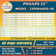 55PFA4609S/98 PHILIPS 55" LED TV BACKLIGHT(LAMPU TV) PHILIPS 55 INCH LED TV BACKLIGHT 55PFA4609S