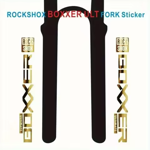 2pcs Rock Shox Boxxer Ultimate Bike Suspension Stickers Adhesive Decals for Bicycle Fork Decorative