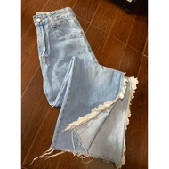 Aokbab A Very Stylish Side Slit Long Jeans.