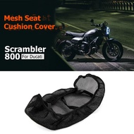 For Ducati Scrambler 800 Scrambler800 Breathable Waterproof Honeycomb Mesh Seat Cushion Cover Motorc