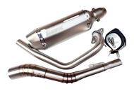 ชุดท่อ Exciter150(ยามาฮ่า เอ็กซ์ไซเตอร์ 150)+ AK14 นิ้วเงินล้วน