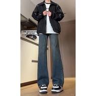 ✨2025 cargo pants men seluar jeans slack lelaki [3118 Favorites] Vintage Dark Blue Flared Jeans for 