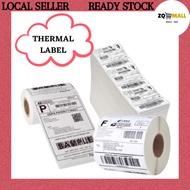 A6 Thermal Paper Label Sticker Roll Shipping Courier Airway Bill Consignment Note Thermal Sticker Pelekat Label Kertas