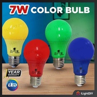 [BULB RAYA] 7W E27 BLUE/RED/GREEN/YELLOW LED COLOR BULB MENTOL LAMPU RAYA e27 led bulb