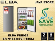 (Save 4.0)Elba 4 Star Energy Savings ER-N1854(SV) Single Door Fridge 185L / Peti Sejuk 1 Pintu