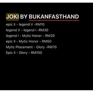 JOKI RANK MOBILE LEGEND