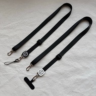 Simple Square Big Smiley Unisex Messenger Adjustable Retractable Hanging Neck Strap Camera Amplifier