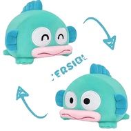 Cute Cartoon Ugly Fish Doll Little Monster Plush Doll Turned Into A Doll Can Be Double-Sided Flip Gi