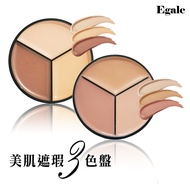 Egale Flawless Tricolor Foundation Concealer Palette Concealing Acne Grade B C Certification Beauty 