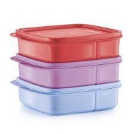 (+ Gift) TUPPERWARE LOLLY TUP KIDS LUNCH BOX 550ML 3 compartment bekas nasi budak bekal makanan