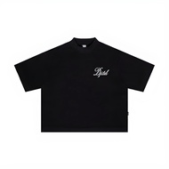 Exhale Apparel Boxyfit Tshirt Heavyweight 7days Black biru