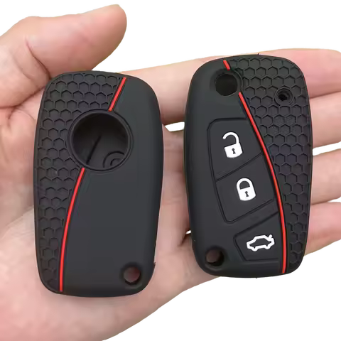 For Fiat PANDA IDEA DUCATO BRAVO 500 DOBLO GRANDE STILO PUNTO MINIBUS Remote Silicone Car Key Case R