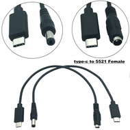 Type-C USB-C to power supply 5.5X2.5mm adapter cable power adapter conversion cable 0.25m