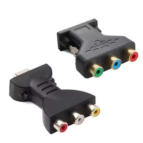 Mini HDMI to AV/VGA to RCA HDMI-Compatible Male 3 RGB RCA Video Audio Adapter AV Component Converter