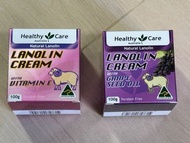 代購 澳洲 Healthy Care Lanolin cream 棉羊油 維他命E vitamin E grape seed oil 葡萄籽油 保濕 護膚 日霜 晚霜 面霜 臉霜 澳洲製 現貨