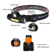 Senter Kepala USB Charger Headlamp LED Lampu Camping