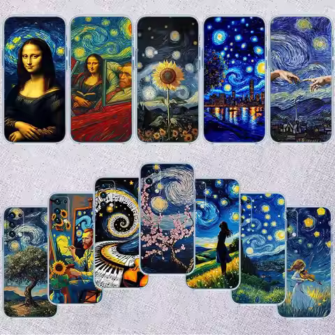 DI49 Starry Night Van Gogh Phone Case for LG K22 K30 K40 K40S K41 K42 K50 K50S K51 K51S K52 K61 K62 