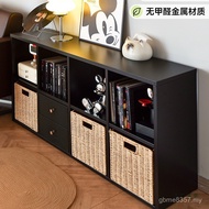 Bi Kindergarten Gram Steel Cabinet Free Combination Floor-standing Black Bookshelf Cabinet Cabinet 8