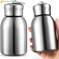 LONTIME Slim Insulated Thermal Water Bottle, Portable Durable Stainless Steel Water Bottle, Creative Gift Round Solid Color Sports Hot Cold Water Bottle